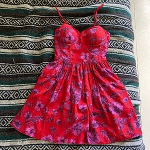 NWT floral bustier dress